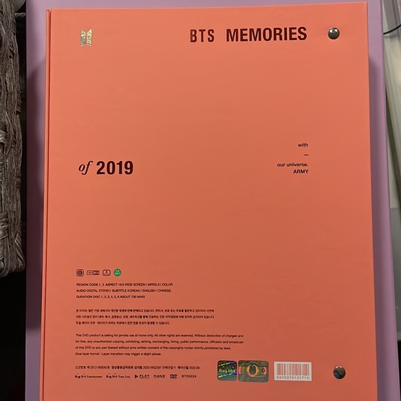 BTS MEMORIES 2019 DVD - Picture 8 of 9